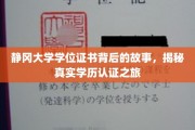 静冈大学证书之谜，一场探索学历认证真谛的旅程