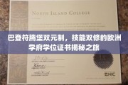 欧洲双元制教育探秘，巴登符腾堡学府的技能与学位之旅