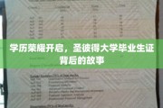 解码圣彼得荣耀，揭秘毕业生证的非凡之旅
