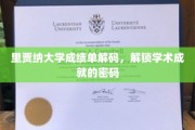解锁里贾纳大学成绩单，揭秘学术成就的神秘钥匙