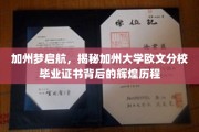 解码加州荣耀，加州大学欧文分校毕业证书背后的传奇之旅