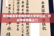 梅努斯大学学位荣耀，解锁国际学术精英之路