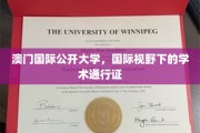 跨越国界，澳门国际公开大学打造全球学术通行证