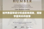 解码加州弗雷斯诺学霸，揭秘背后的非凡成绩单秘密