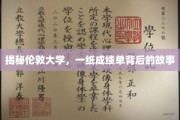 伦敦大学成绩单背后，探寻学术与人生的交织篇章