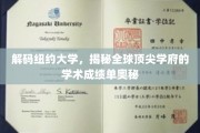探寻纽约大学，解码世界级学府的卓越成就密码