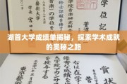 解码湖首大学成绩单，揭秘学术卓越背后的秘密通道