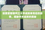 解码密歇根州立大学成绩单，解锁学术辉煌的秘密之门