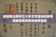 爱达荷大学文凭探秘，解锁精英培养的神秘之门