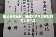名校荣耀揭秘，NYU学历背后的不凡力量与无限可能