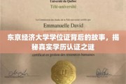 东京经济大学学位证，探寻学历认证背后的传奇故事
