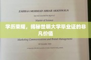 世明大学学历证书，开启非凡职业旅程的通行证